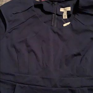 Navy Blue Maternity Dress